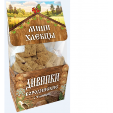 Мини-хлебцы Дивинки бородинские с тмином 150 гр Дивинка