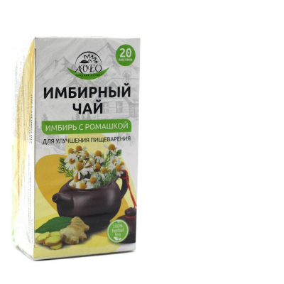 Имбирный чай с Липовым цветом 20х1,5 гр  от Экомаркет "Овсянка"