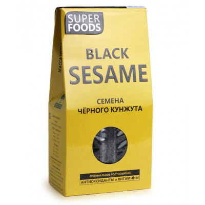 Семена Кунжута Черного (Black Sesam Seeds) 150 гр  от Экомаркет "Овсянка"