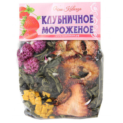 Фруктовый чай Клубничное мороженое 50 гр Чаи Кавказа