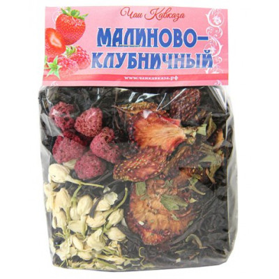 Фруктовый чай Малиново-клубничный 50 гр Чаи Кавказа