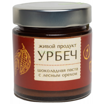 Шоколадная паста с Лесным орехом  225 гр Живой продукт от Экомаркет "Овсянка"