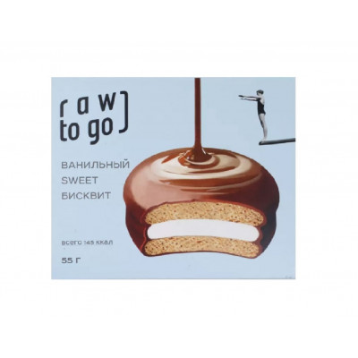 Бисквит с ванильным суфле 55 гр RAW TO GO