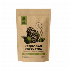 Кедровая клетчатка с псиллиумом и яблоком 250 гр Сибирский кедр