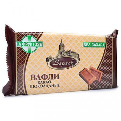 Вафли на сорбите Какао-шоколадные 105 гр Вереск