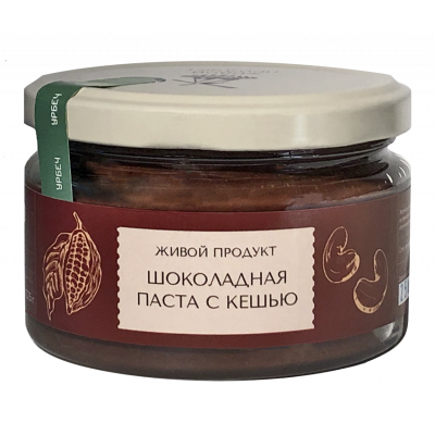 Паста Шоколадная с Кешью 225 гр Живой Продукт  от Экомаркет "Овсянка"