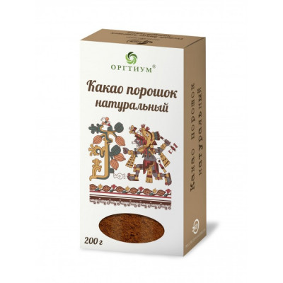 Какао-порошок ЭКО 200 гр Оргтиум от Экомаркет "Овсянка"