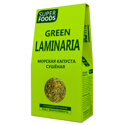 Морская капуста сушеная (ламинария) 100 гр Компас Здоровья от Экомаркет "Овсянка"