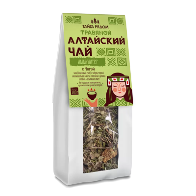 Алтайский чай Иммунитет с Чагой 100 гр Специалист от Экомаркет "Овсянка"