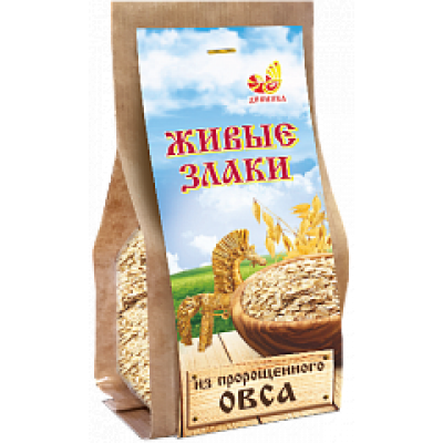 Хлопья Овсяные пророщенные к/п 300 гр Дивинка  от Экомаркет "Овсянка"