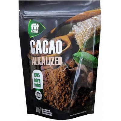 Какао-порошок Обезжиренный Алкализованный 100 гр ФитПарад  от Экомаркет "Овсянка"